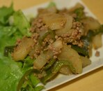 冬瓜と合びき肉の鶏がら炒め